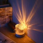 Crystal lamp water wave projector night light decoration home bedroom aesthetic atmosphere holiday gift sunset lights home decoration
