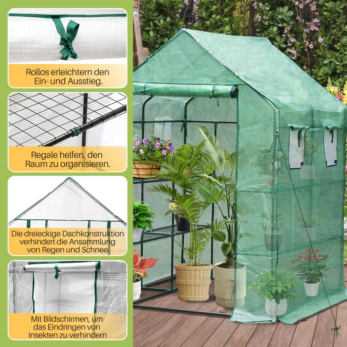 Greenhouse Film Greenhouse with Shelves