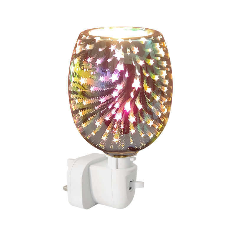 3D Glass Aromatherapy Wax Melter Small Night Light