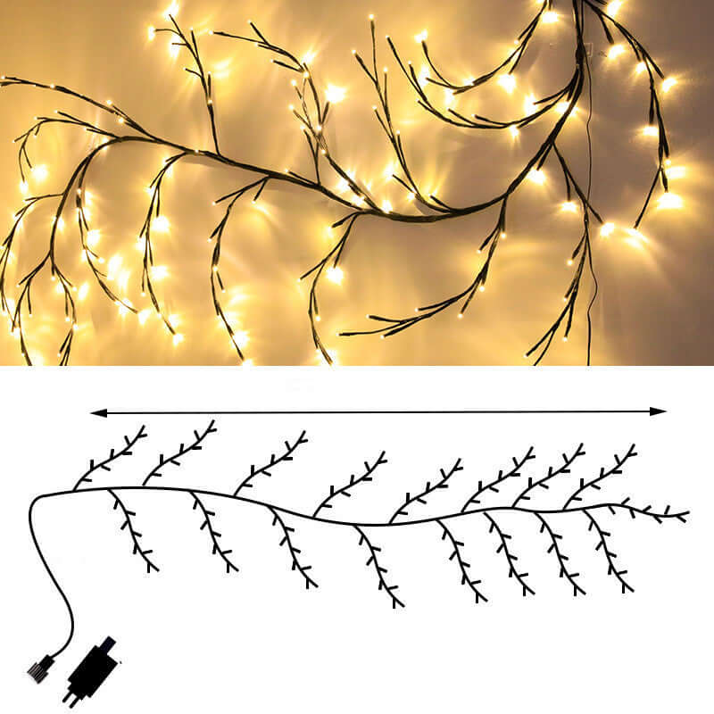 LED fairy lights arrangement colored lights reed room decorative lighting