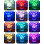 Crystal lamp water wave projector night light decoration home bedroom aesthetic atmosphere holiday gift sunset lights home decoration