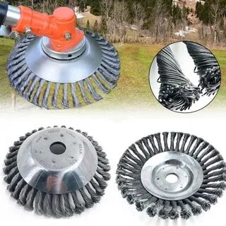 Steeltwist Weed Brush – 360° Trimmer Blade of Braided Steel (15 Cm)