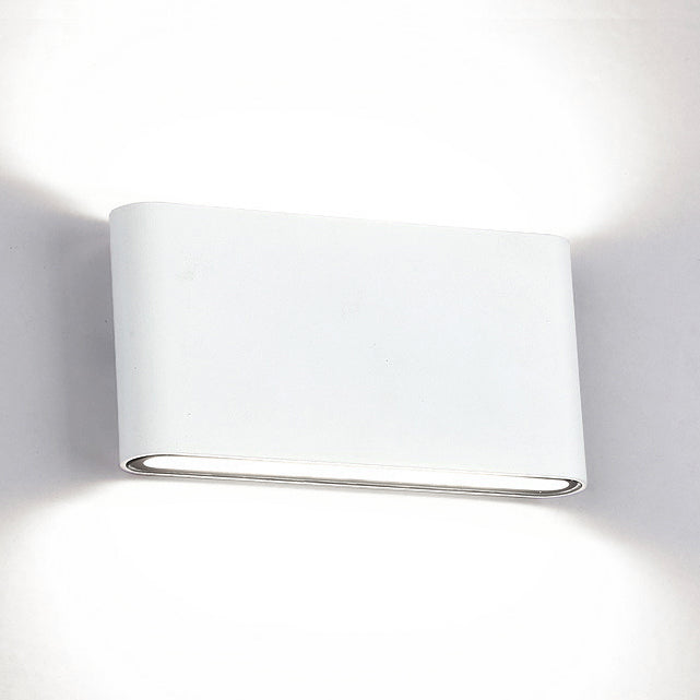 Black/White Rectangular Wall Wash Lamp Modern Stylish Warm/White Light LED Aluminum Wall Lamp for Hallway, 4.5"/7" B