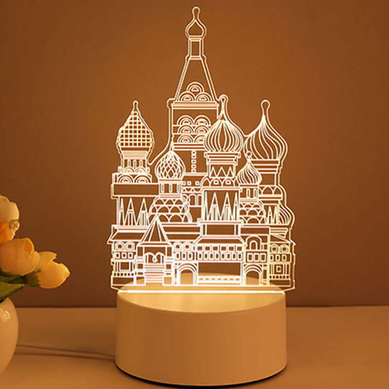 3D Lamp Acrylic USB LED Night Lights Neon Lights Lamp Christmas Decorations for Room Decoration Valentine's Gifts