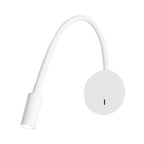 Adjustable Cylinder Reading Lamp Wall Lamp Contemporary Silicone and Metal LED Black/White Wall Lamp