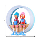Cartoon Big O Wall Lamp with Coupling Acrylic Wall Lamp for Nursery Restaurant