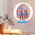 Cartoon Big O Wall Lamp with Coupling Acrylic Wall Lamp for Nursery Restaurant