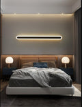 Extended Bar Bedroom Flush Wall Lamp Acrylic 16"/23.5"/31.5" W LED Nordic Wall Lamp in Warm/White Light, Black/White