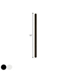 Extended Bar Bedroom Flush Wall Lamp Acrylic 16"/23.5"/31.5" W LED Nordic Wall Lamp in Warm/White Light, Black/White