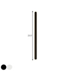 Extended Bar Bedroom Flush Wall Lamp Acrylic 16"/23.5"/31.5" W LED Nordic Wall Lamp in Warm/White Light, Black/White