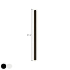 Extended Bar Bedroom Flush Wall Lamp Acrylic 16"/23.5"/31.5" W LED Nordic Wall Lamp in Warm/White Light, Black/White
