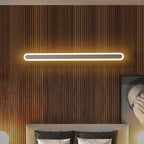 Extended Bar Bedroom Flush Wall Lamp Acrylic 16"/23.5"/31.5" W LED Nordic Wall Lamp in Warm/White Light, Black/White