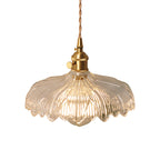 Bowl/Cylinder Nightstand Wall Lighting Antique Clear Prism/Wave Glass 1 Bulb Brass Wall Lamp with Rotary Switch