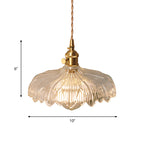 Bowl/Cylinder Nightstand Wall Lighting Antique Clear Prism/Wave Glass 1 Bulb Brass Wall Lamp with Rotary Switch