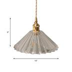 Bowl/Cylinder Nightstand Wall Lighting Antique Clear Prism/Wave Glass 1 Bulb Brass Wall Lamp with Rotary Switch