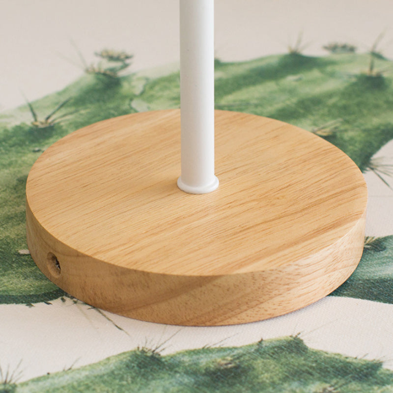 Nordic Style Wall Lamp Dome 1 Light Metal & Wood with Bird for Kids Room