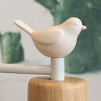 Nordic Style Wall Lamp Dome 1 Light Metal & Wood with Bird for Kids Room