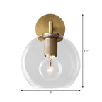 Ribbed wall lamp with arm Postmodern one-light metal/clear glass wall lamp with/without disc/ambient/conical shade