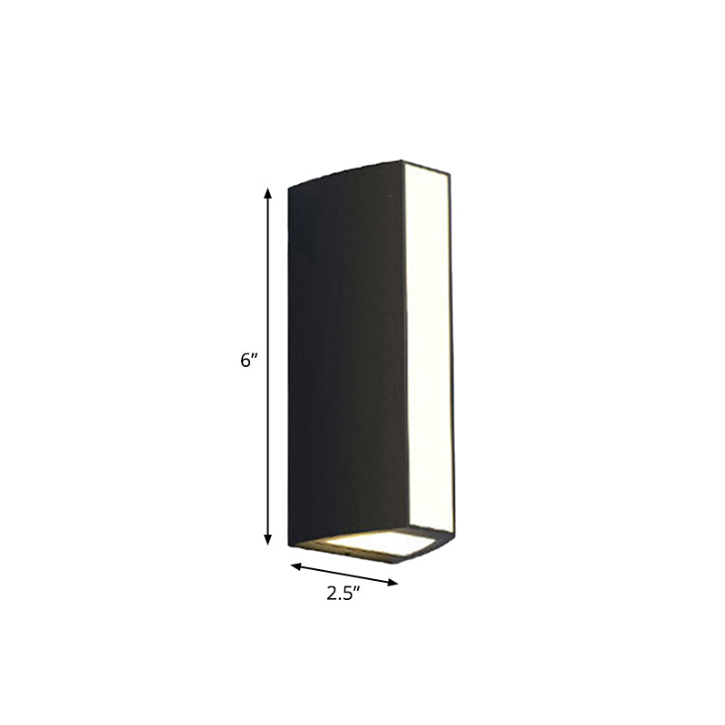 Black triangle prism wall lamp modern metal small/medium/large LED ceiling mount wall pivoting in warm/white light