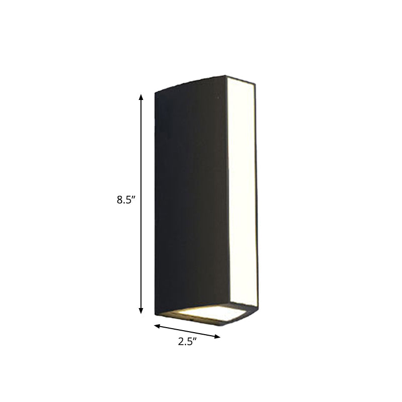 Black triangle prism wall lamp modern metal small/medium/large LED ceiling mount wall pivoting in warm/white light
