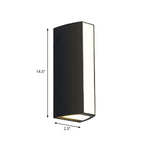 Black triangle prism wall lamp modern metal small/medium/large LED ceiling mount wall pivoting in warm/white light