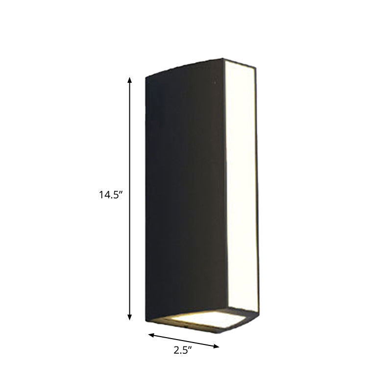 Black triangle prism wall lamp modern metal small/medium/large LED ceiling mount wall pivoting in warm/white light