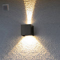 Cube/Triangle/Cylinder Wall Lamps Light Nordic Metal Black Up and Down LED Wall Lamp for Outdoor Use