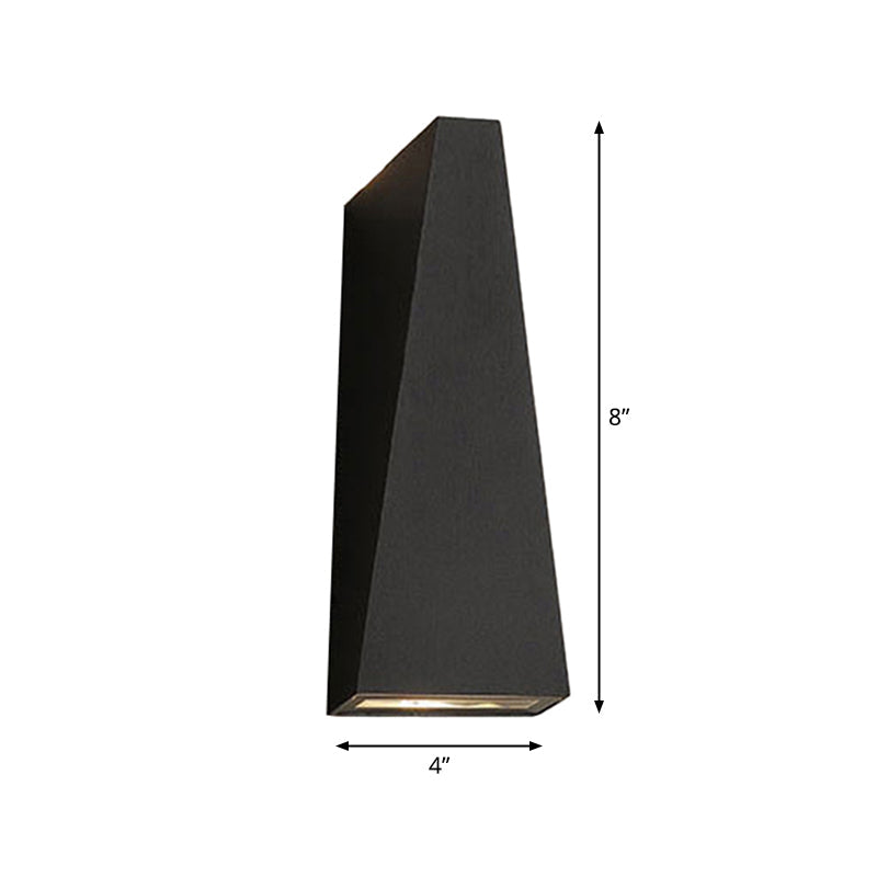 Cube/Triangle/Cylinder Wall Lamps Light Nordic Metal Black Up and Down LED Wall Lamp for Outdoor Use