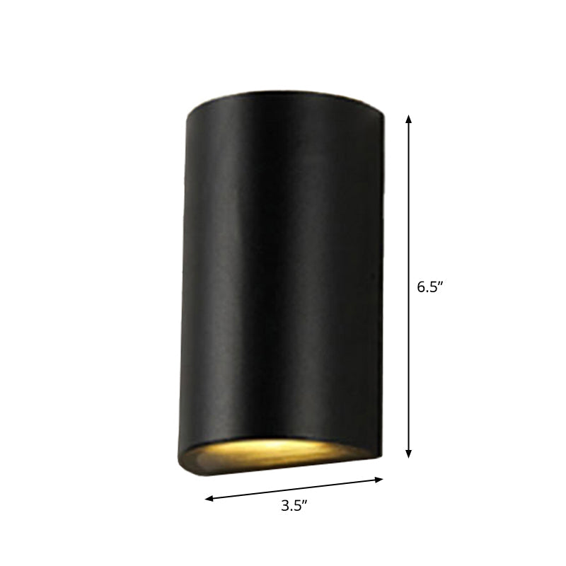 Cube/Triangle/Cylinder Wall Lamps Light Nordic Metal Black Up and Down LED Wall Lamp for Outdoor Use