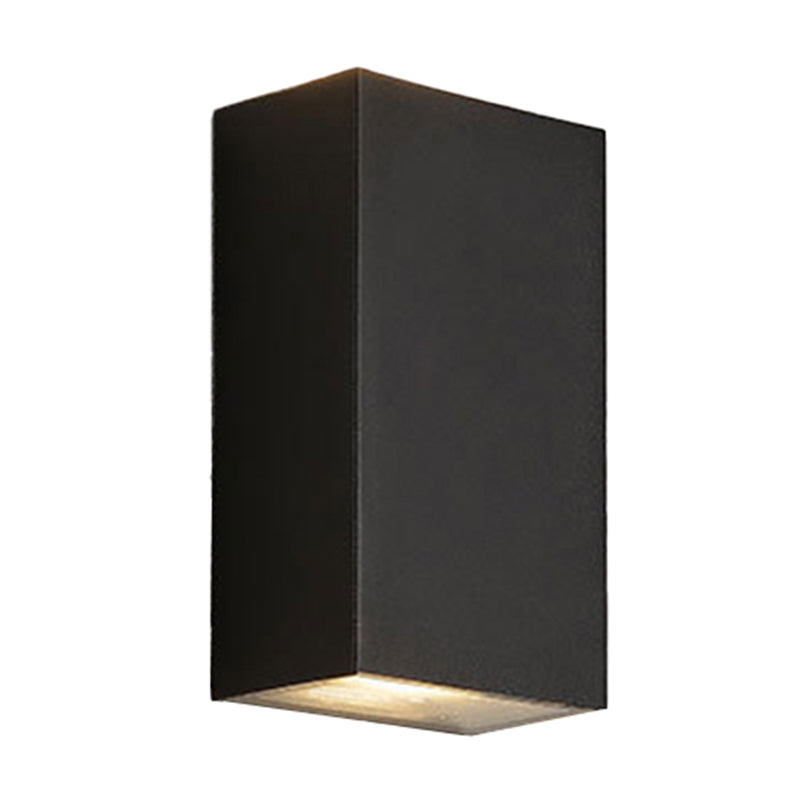 Cube/Triangle/Cylinder Wall Lamps Light Nordic Metal Black Up and Down LED Wall Lamp for Outdoor Use