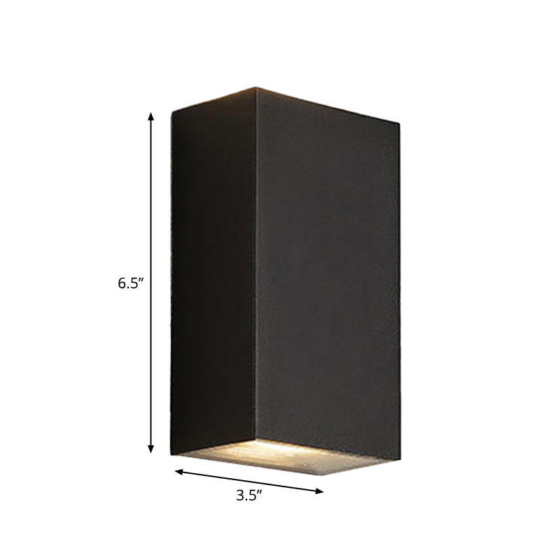 Cube/Triangle/Cylinder Wall Lamps Light Nordic Metal Black Up and Down LED Wall Lamp for Outdoor Use