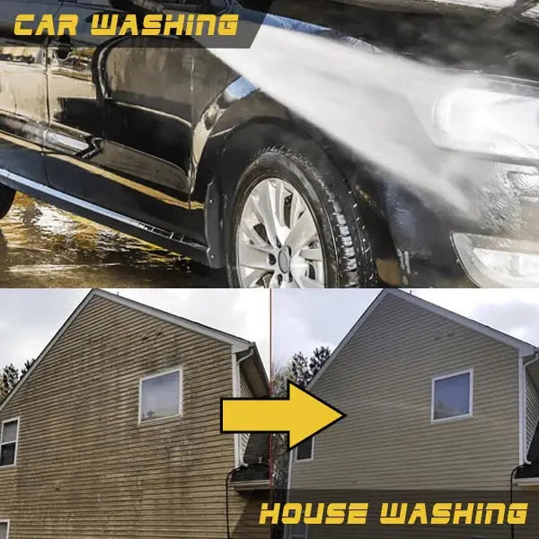2-in-1 High Pressure Cleaner Attachment – Transforms the Garden Hose into a Water Jet