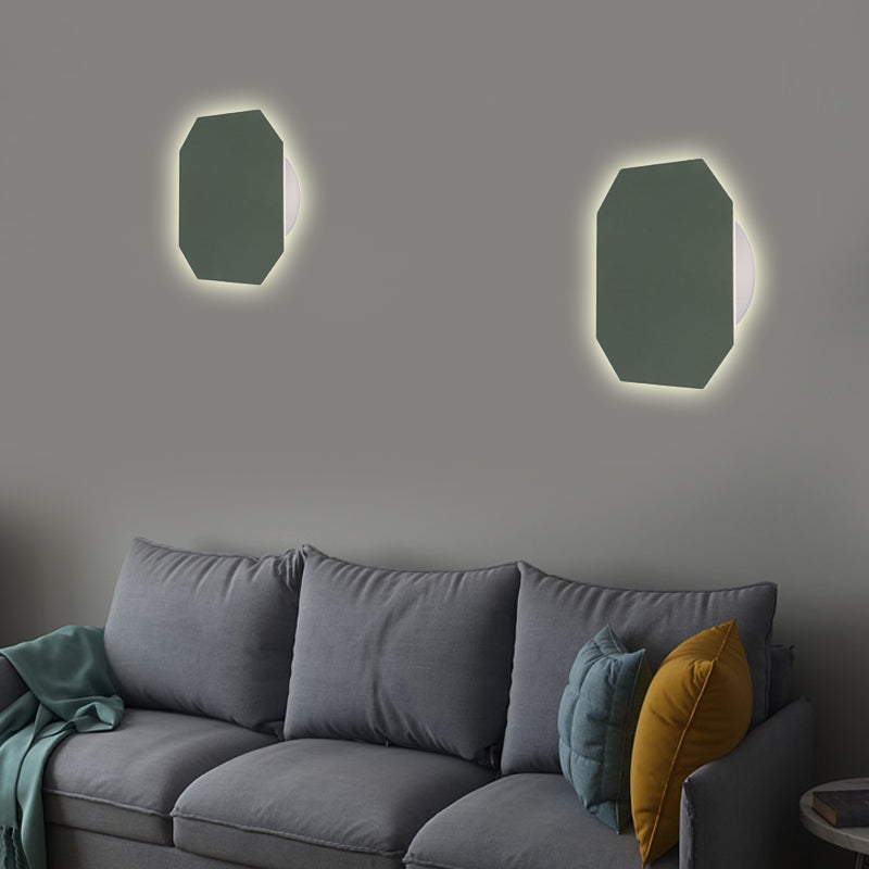 Nordic Style Macaron Colorful Wall Lamp Round Metal Wall Light for Stair Foyer
