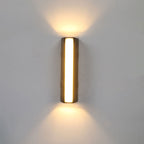 Trapezoidal wall lamp Minimalist metal courtyard LED wall light in black