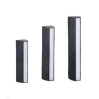 Trapezoidal wall lamp Minimalist metal courtyard LED wall light in black