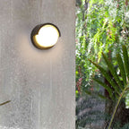 Geometric Acrylic Wall Lamp Minimalist Black LED Wall Mount Lighting for Outdoor