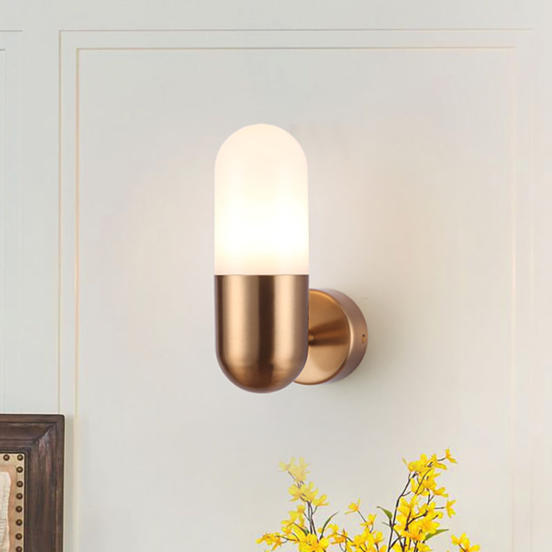 Metal Wall Lamp Postmodern 1 Light Black/Grey/White Wall Mounted Lamp for Bedroom