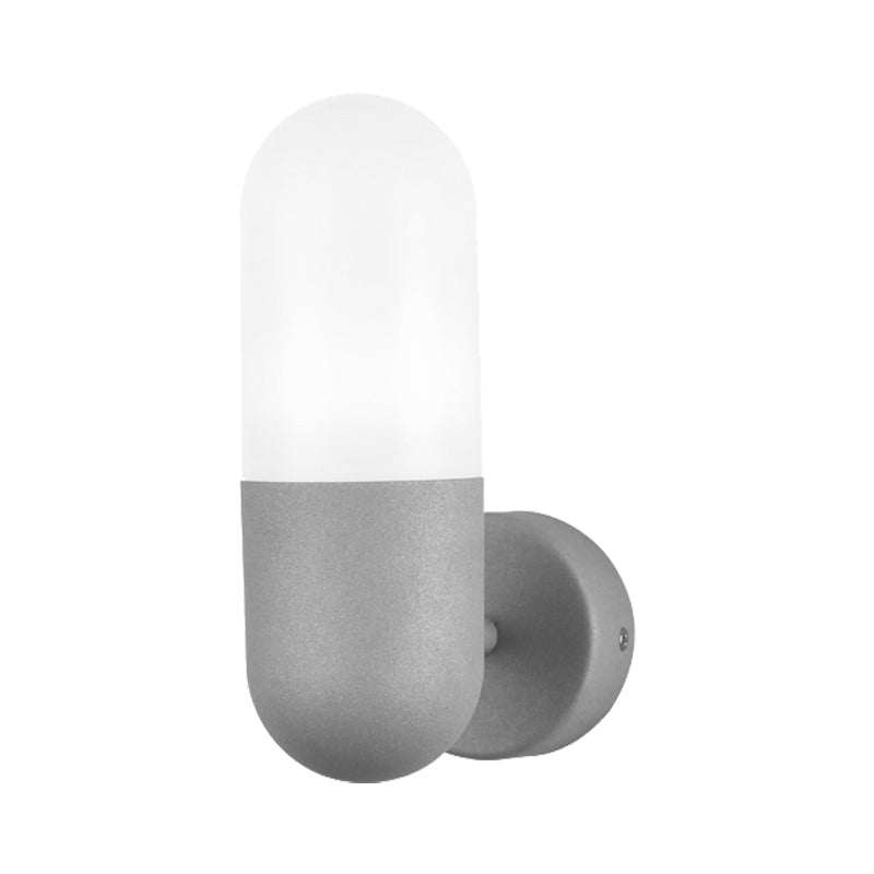 Metal Wall Lamp Postmodern 1 Light Black/Grey/White Wall Mounted Lamp for Bedroom