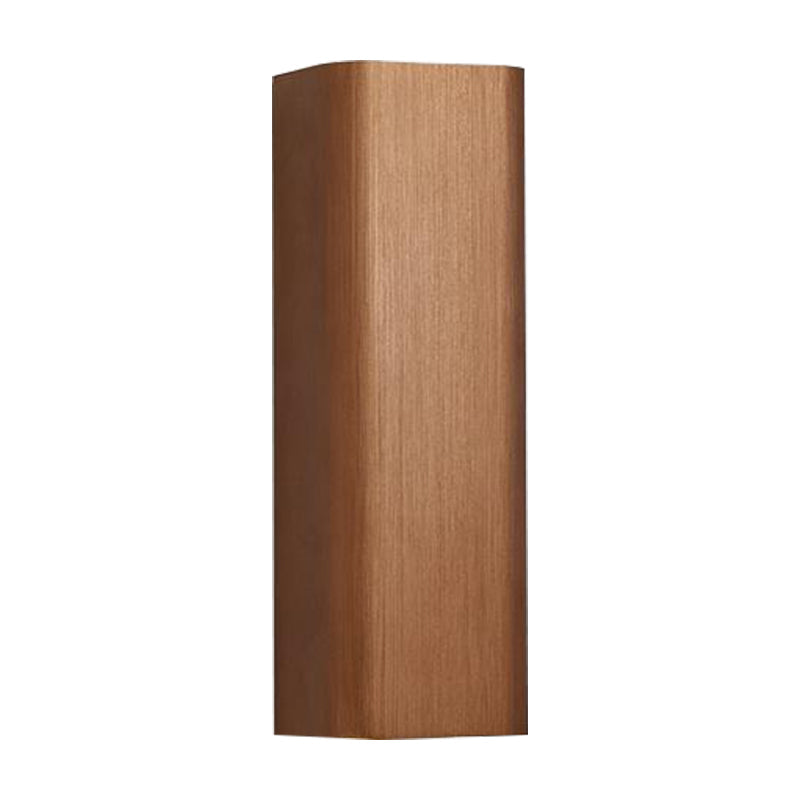 Modern Cube-shaped Wall Lamp Metal Living Room LED Up and Down Wall Lamp in Bronze/yellow/brown
