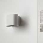 Round Corners Cube Wall Lamp Simple Metal LED Black/Grey/White Wall Lamp for Hallway