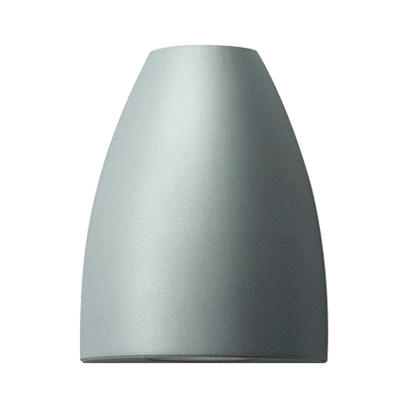 Bullet Shape Wall Mount Light Modern Metal Black/Gray/White LED Up and Down Wall Light for Stair