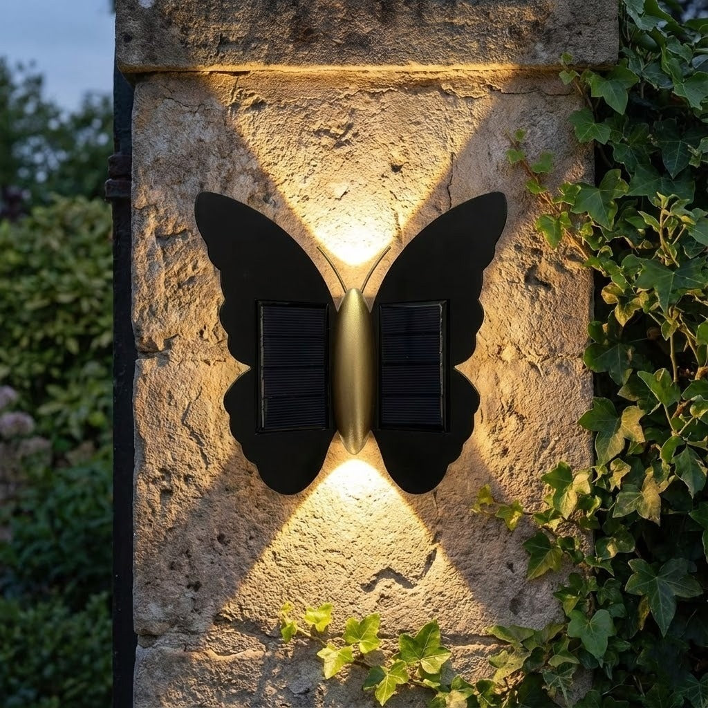 Butterfly Life Solar-Powered Outdoor Lamp
