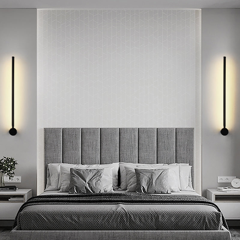 Rotatable Stick Wall Lamp Lighting Minimalist Metal Nightstand LED Wall Mount Lamp
