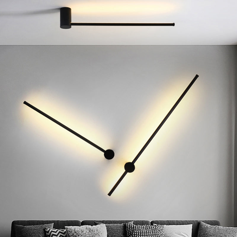 Rotatable Stick Wall Lamp Lighting Minimalist Metal Nightstand LED Wall Mount Lamp