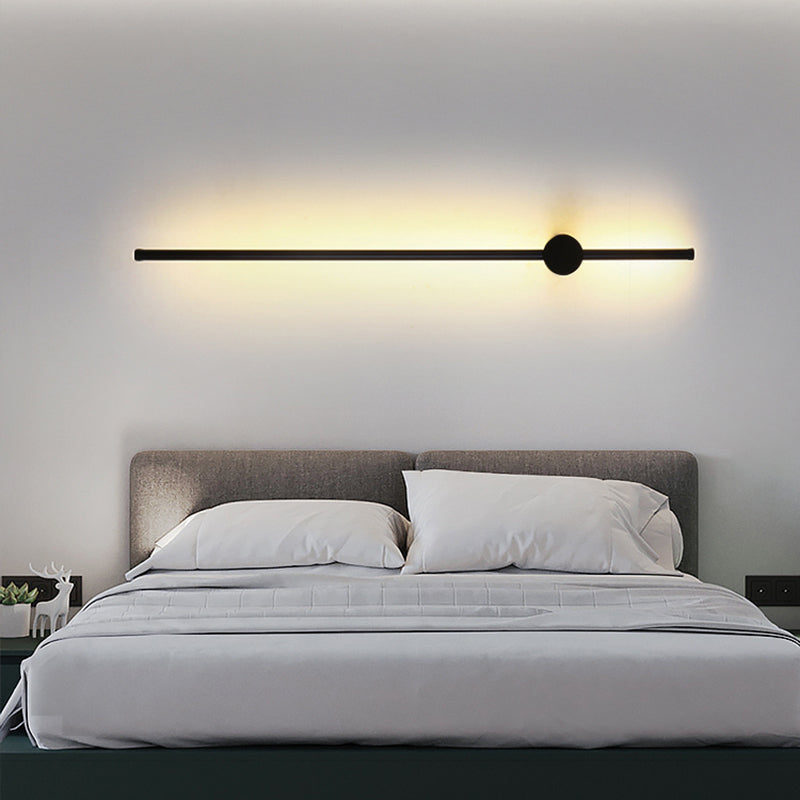 Rotatable Stick Wall Lamp Lighting Minimalist Metal Nightstand LED Wall Mount Lamp