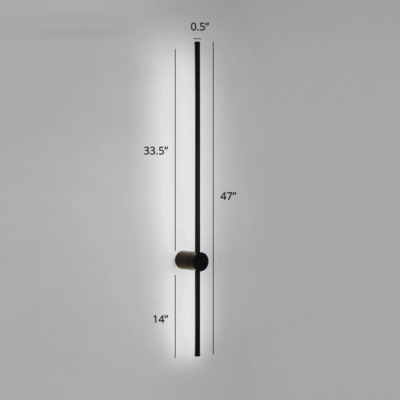 Rotatable Stick Wall Lamp Lighting Minimalist Metal Nightstand LED Wall Mount Lamp