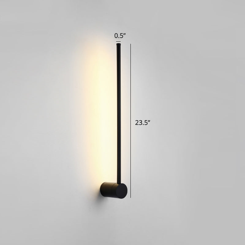 Rotatable Stick Wall Lamp Lighting Minimalist Metal Nightstand LED Wall Mount Lamp