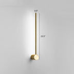 Rotatable Stick Wall Lamp Lighting Minimalist Metal Nightstand LED Wall Mount Lamp