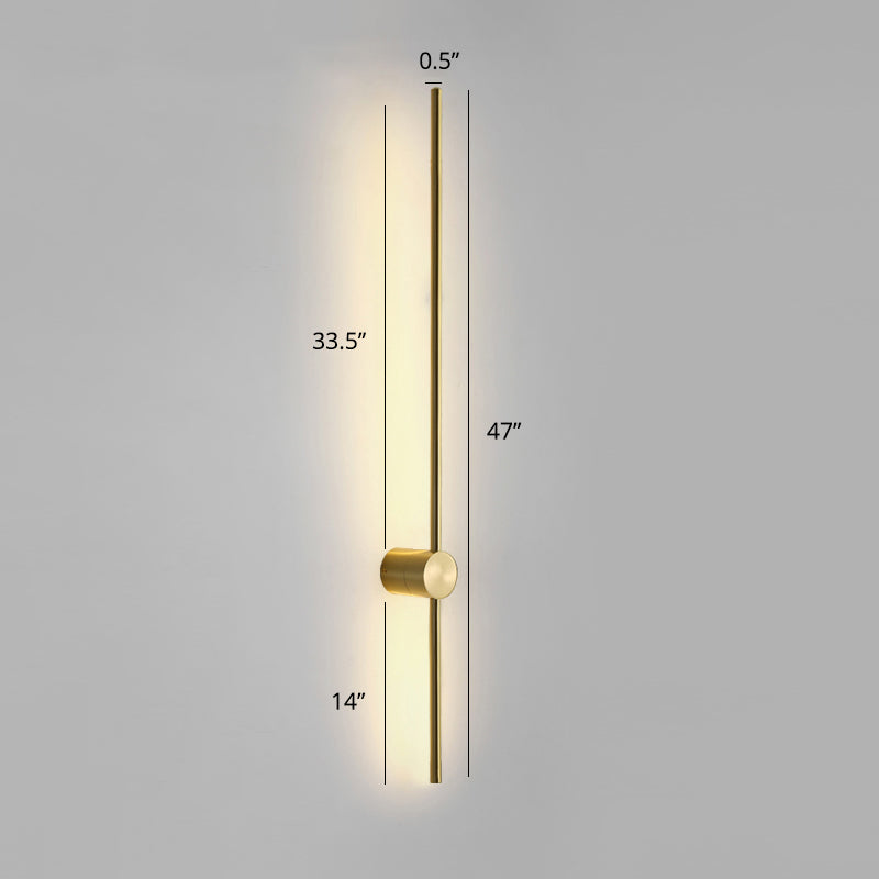 Rotatable Stick Wall Lamp Lighting Minimalist Metal Nightstand LED Wall Mount Lamp