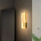 Minimalism Rectangle Wall Sconce Lighting Metal Entry LED Wall Mounted Light Fixture